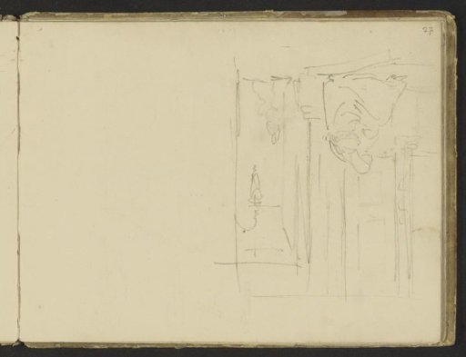 Seated woman in a niche