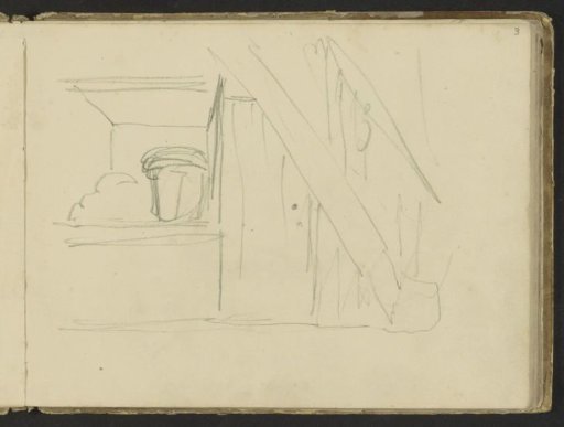 Slanted beam in an interior