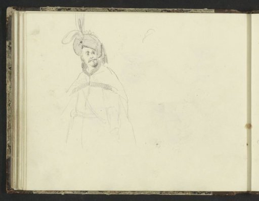 Man with a turban with a feather