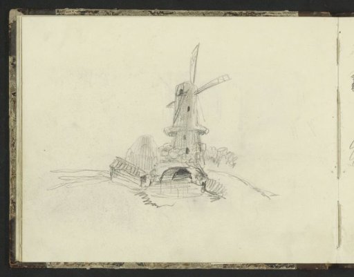 Mill near a bridge