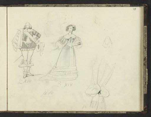 Man and woman in seventeenth-century costume