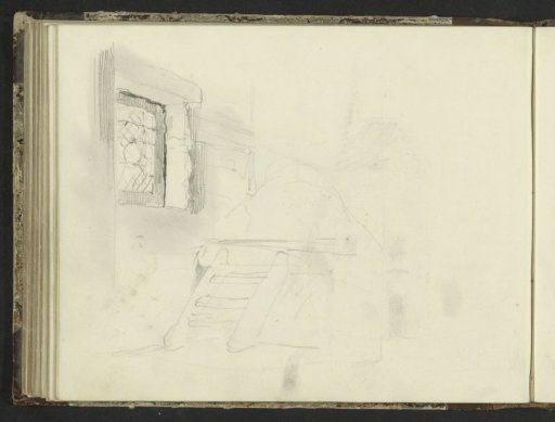 Interior with Staircase and Open Window