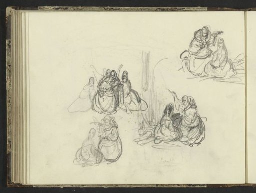 Monks with Seated Women