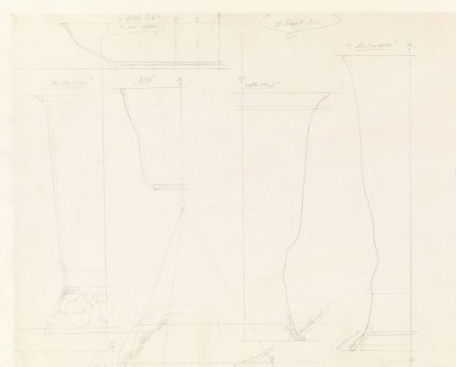 Nine Designs for Vases, Small Bowls, a Cup, a Bowl, and a Plate of Ceramic
