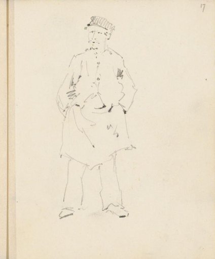 Standing man with hands in pockets