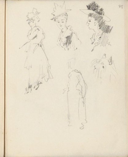 Three Women with Hats