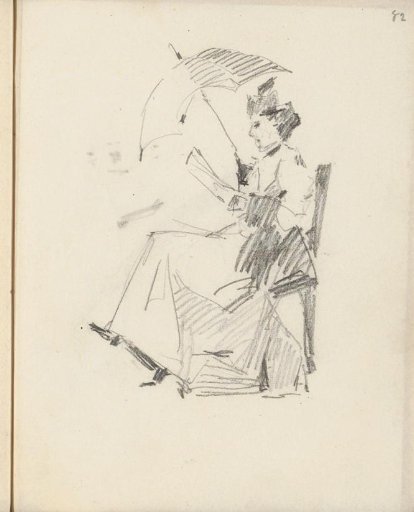 Reading Woman with a Parasol