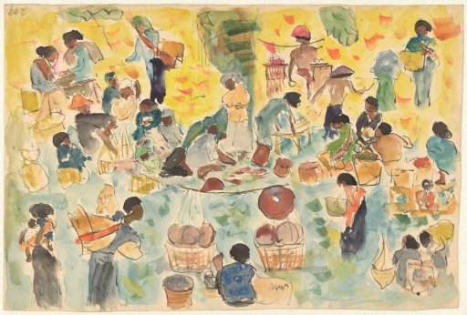 Market Scene in the Dutch East Indies