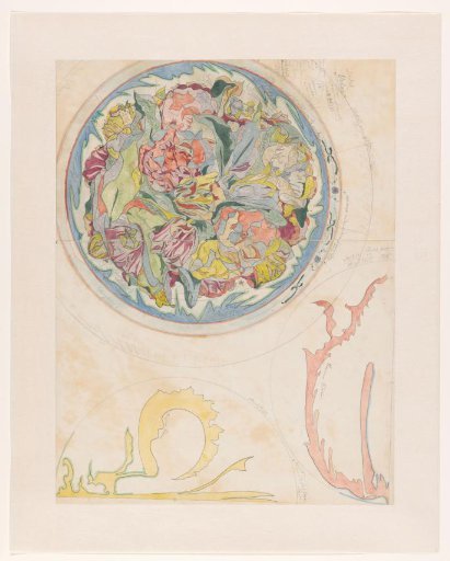 Three Designs for Ceramic Decoration for a Plate