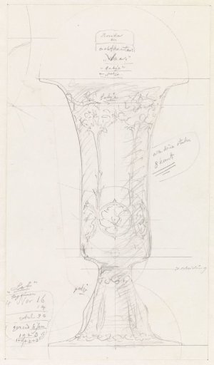 Round and octagonal vase, small basin and small pot