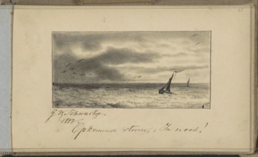 Rising Storm over the Sea
