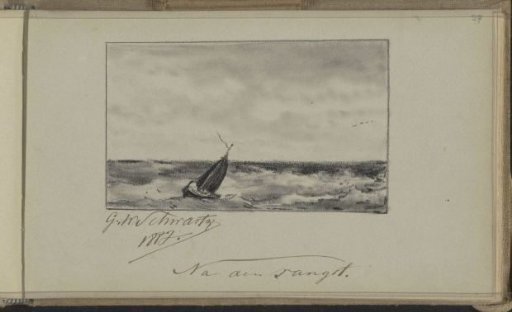 Ship Returning from Fishing at Sea