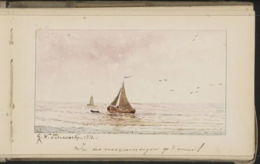 Sailing ship on a lake