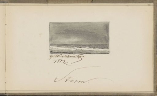 Storm over the sea