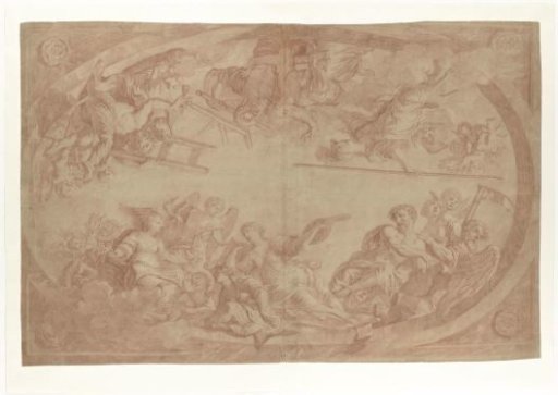 Allegory on the separation of the artists from the The Hague St. Lucas Guild