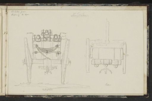 Rear of a loaded wagon