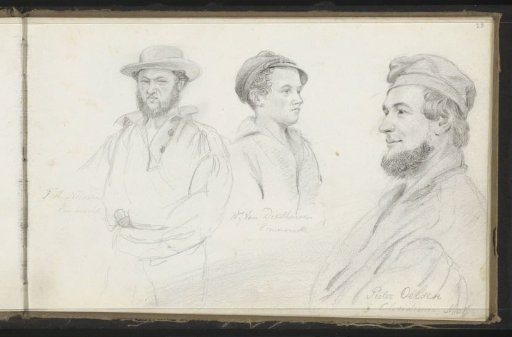 Portraits of Three Sailors
