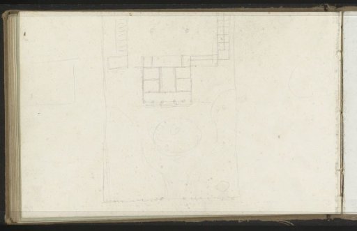 Plan of a Building with a Garden