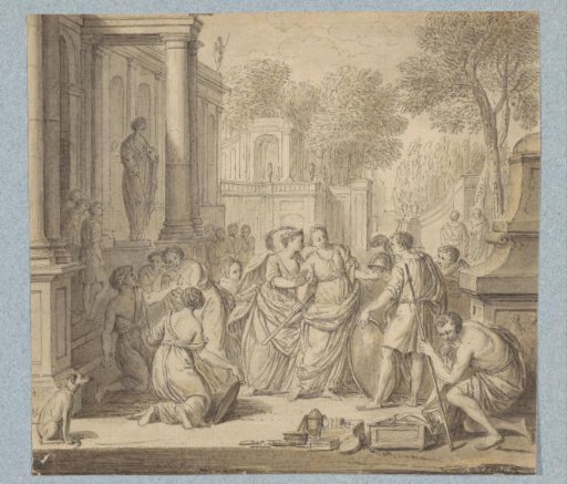Achilles and the daughters of Lycomedes (?) (in a box with 43 drawings)