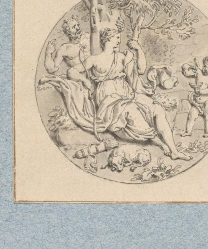 Diana with a satyr and Cupid (in a box with 43 drawings)