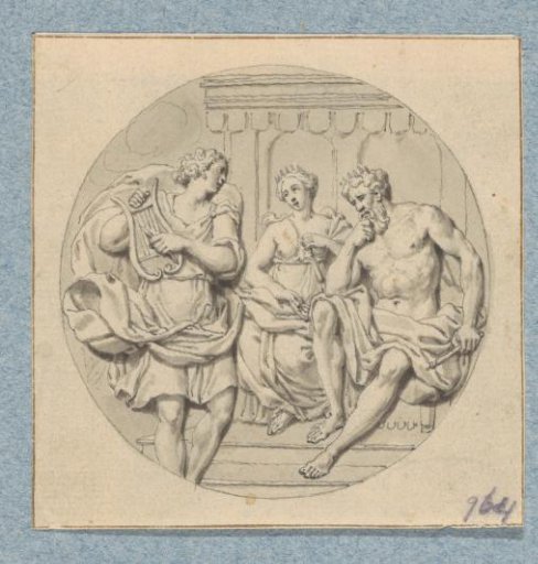 Orpheus playing for Pluto and Proserpina (in a box with 43 drawings)