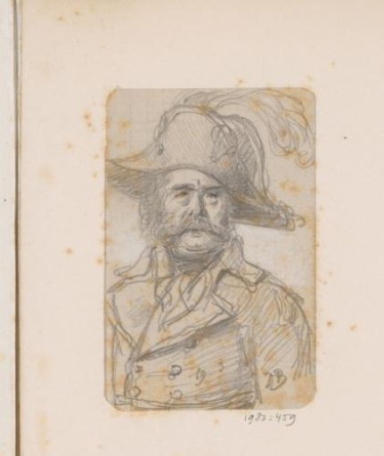 Portrait of a man with a sword