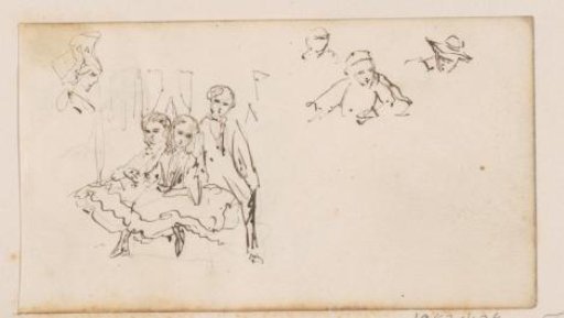 Figure studies, including those of children