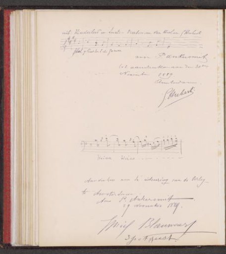Two drawn staves for P. Ankersmit