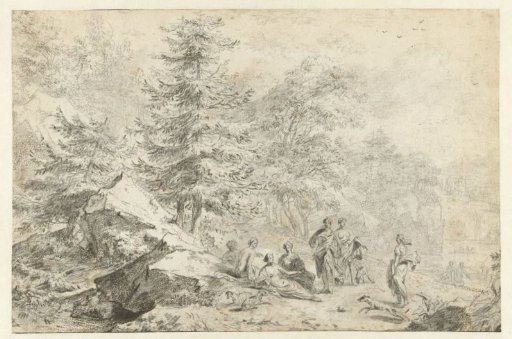 Diana and Her Nymphs on the Shore of a Lake
