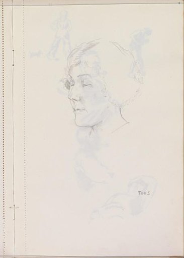 Portrait of Toos with closed eyes