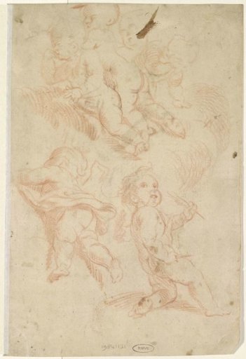 Sketches of putti