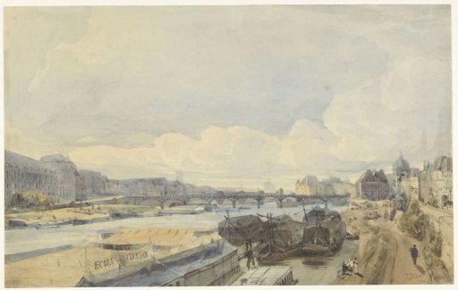 View of the Seine at the Pont des Arts