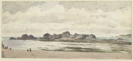 Castle or fortress on the coast