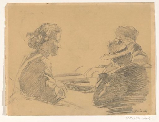 Three Seated Figures