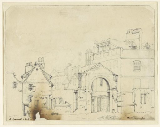 Houses and a gate in Westminster