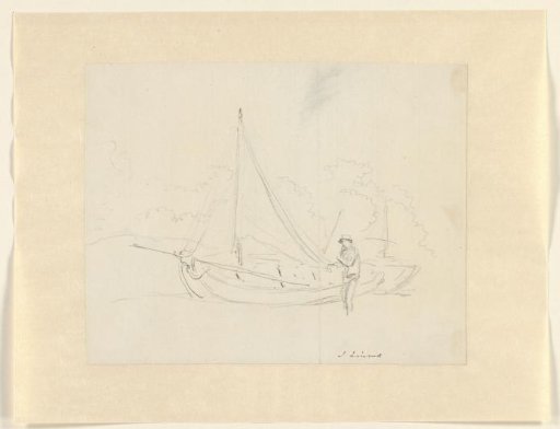 Figure by a Sailing Ship