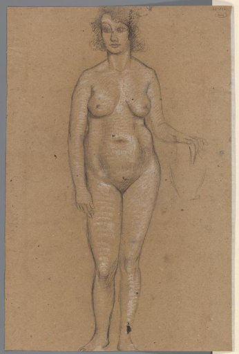 Standing nude woman