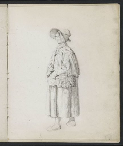 Woman with a wicker basket