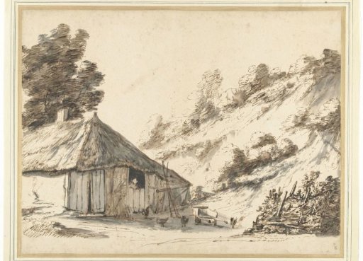 Farmhouse near a Sand Dune