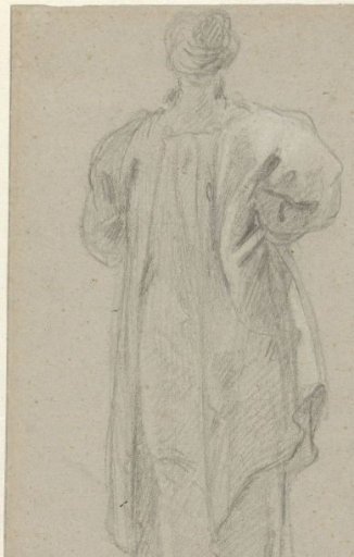 Standing man with turban, seen from the back