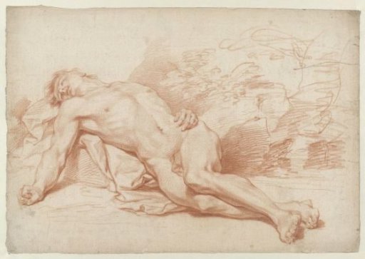 Reclining male nude