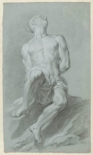 Plaster study of an Islamic galley slave
