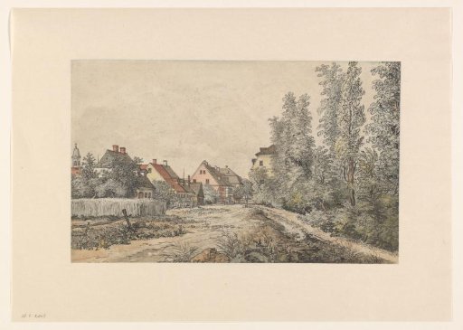 Village road with houses (in Germany?)