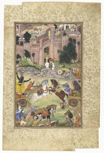 Krishna slays the demon Sri Gala (scene from the Harivamsa)