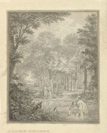 The bathing ladies spied upon