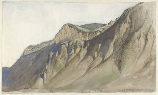 Mountain ridge on the Lake of Geneva