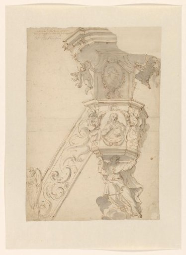Design for the Pulpit in the St. Anne Chapel in Antwerp