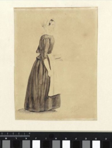 Standing Woman, in Profile