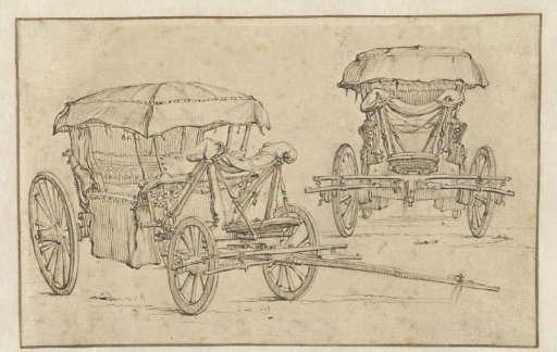 Carriage seen from two different angles