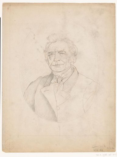 Portrait of a man, in oval